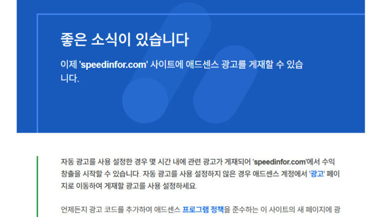 애드센스 워드프레스 승인